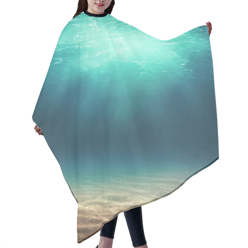 Personality  Underwater Abstract Background With Copy Space Hair Cutting Cape