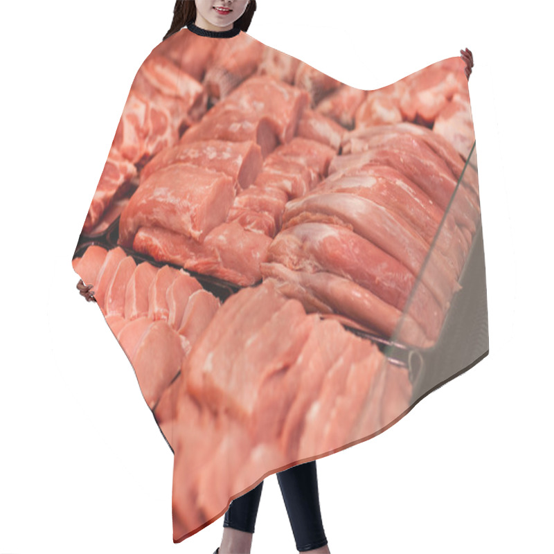 Personality  Meat In Supermarket Hair Cutting Cape