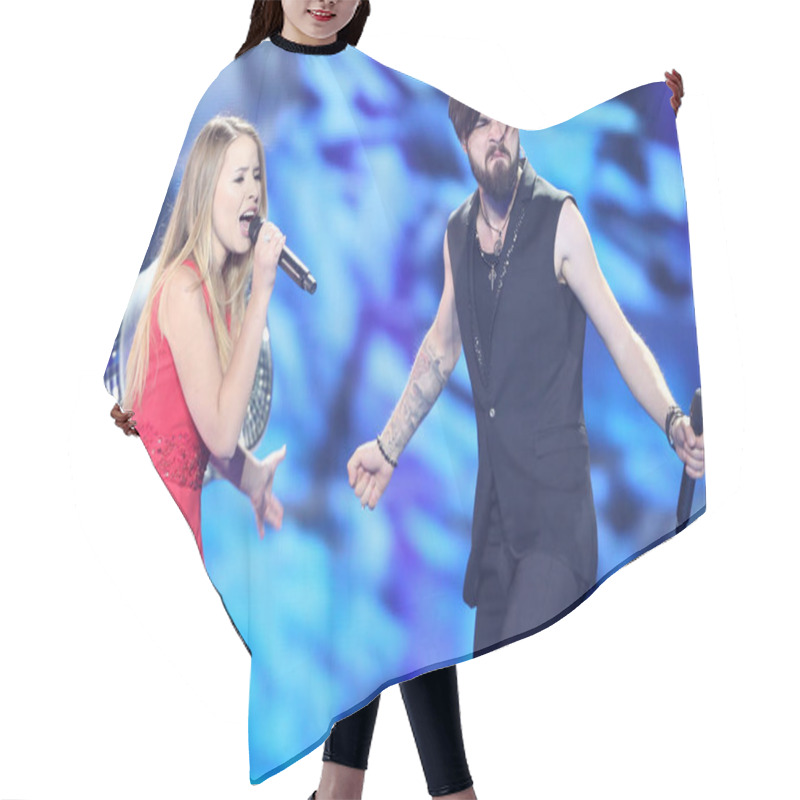 Personality  Ilinca & Alex Florea From Romania Eurovision 2017 Hair Cutting Cape