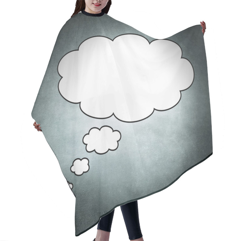 Personality  Blank Thought Bubble Hair Cutting Cape