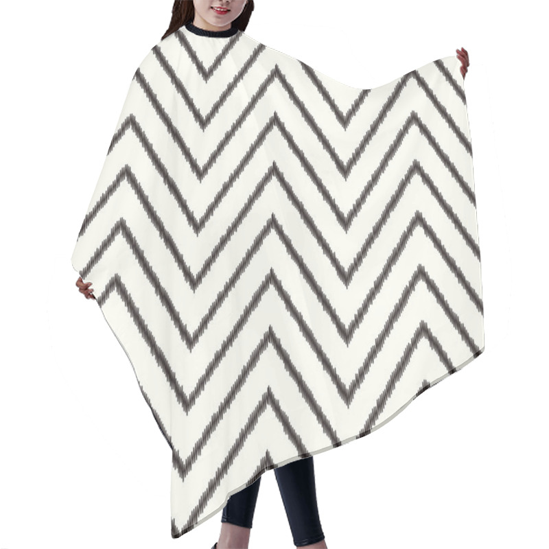 Personality  Seamless Abstract Chevron Stripes Pattern Hair Cutting Cape