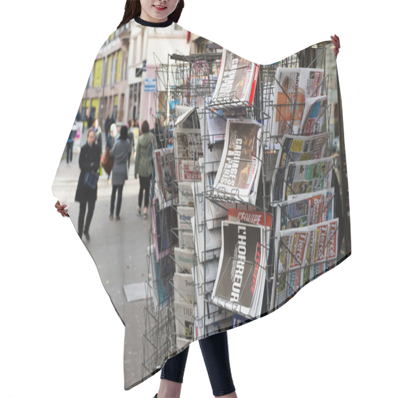 Personality  Front Covers Of International Newspaper Hair Cutting Cape