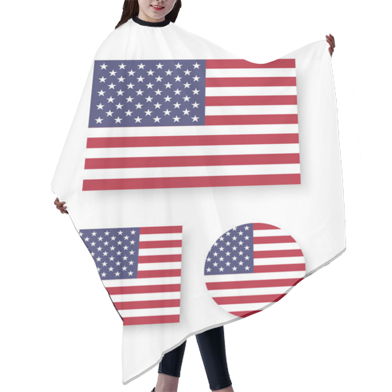 Personality  Flag Of The United States Of America Hair Cutting Cape