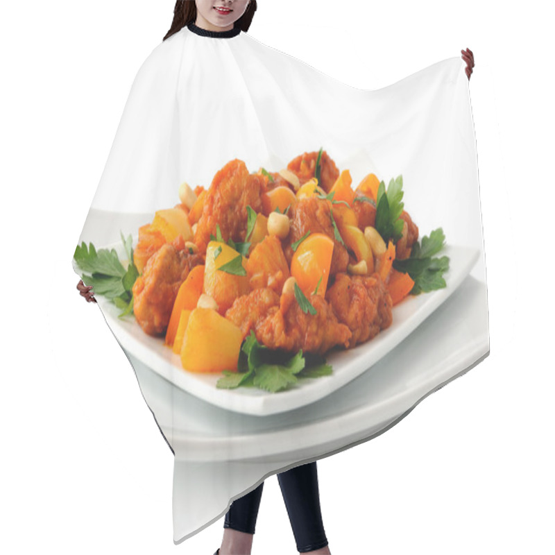 Personality  Pork In Batter Sweet And Sour Sauce Hair Cutting Cape