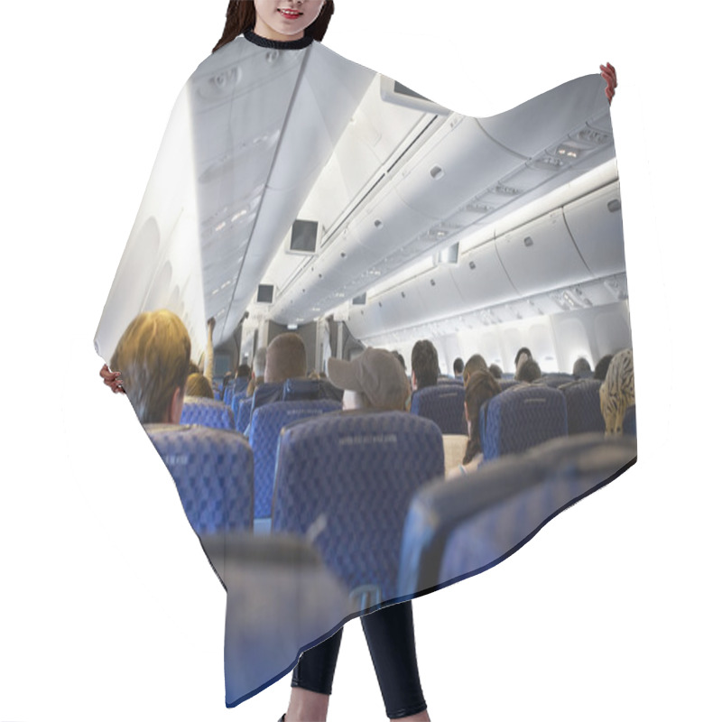 Personality  Airplane Interior Hair Cutting Cape