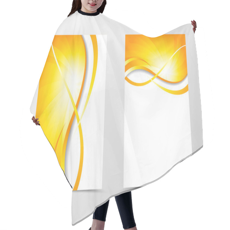 Personality  Flyer Template Vortex Design Hair Cutting Cape