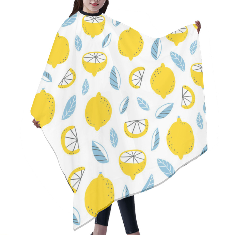 Personality  Lemons Seamless Pattern Hair Cutting Cape