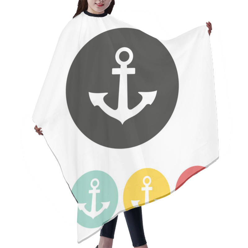 Personality  Anchor Icon. Hair Cutting Cape