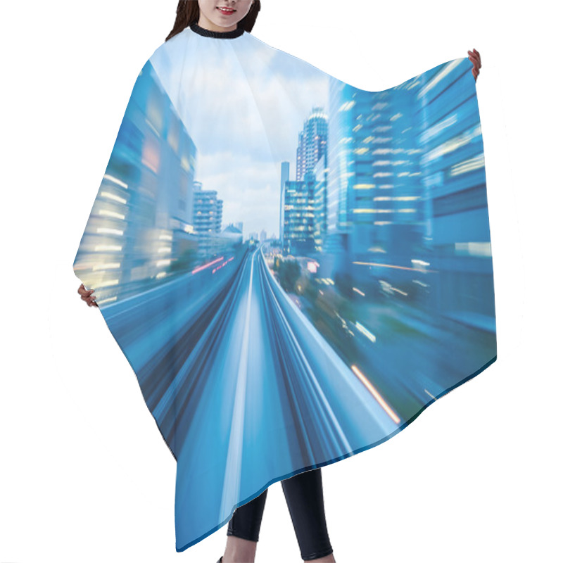 Personality   Tunnel With Motion Blur Of A City  Hair Cutting Cape