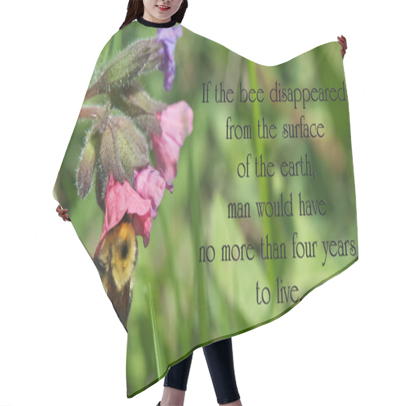 Personality  Inspirational Quote. Hair Cutting Cape