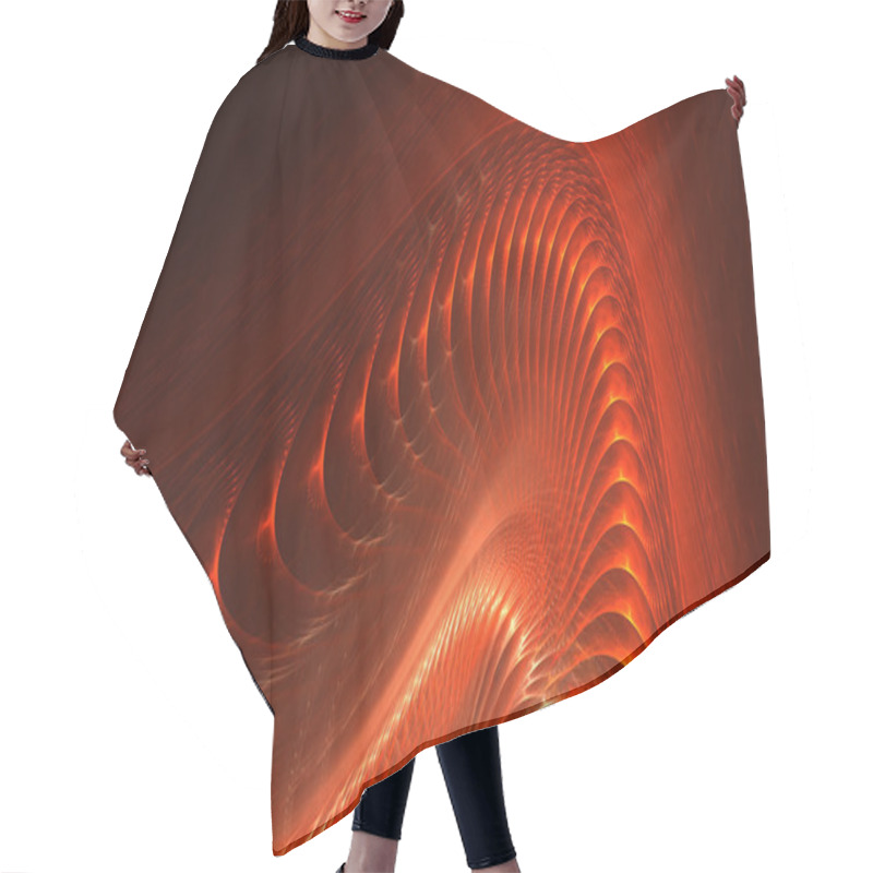 Personality  Abstract Futuristic Background Hair Cutting Cape