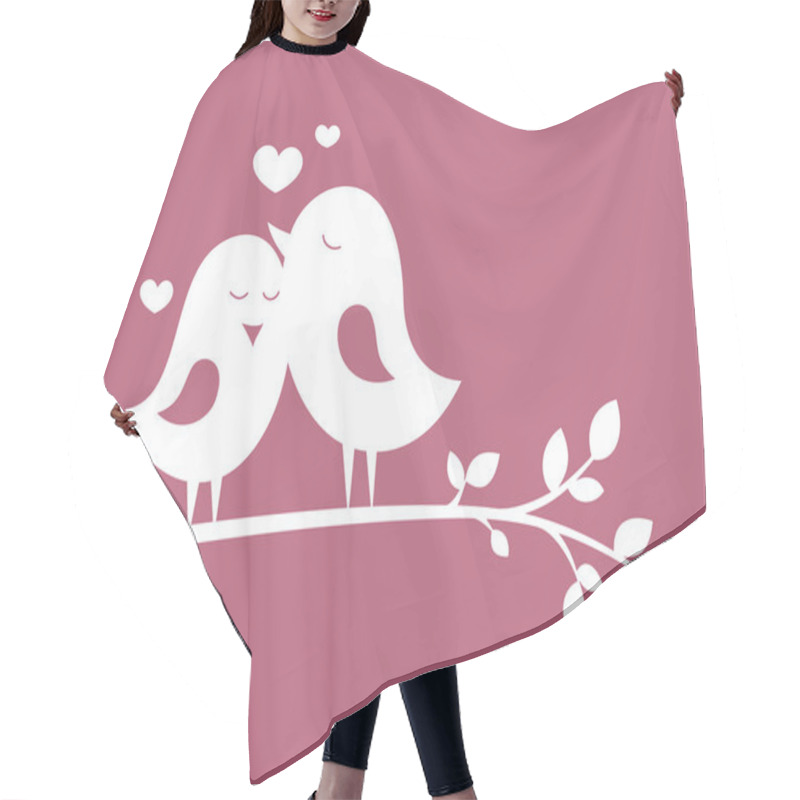 Personality  Birds In Love 1 Hair Cutting Cape