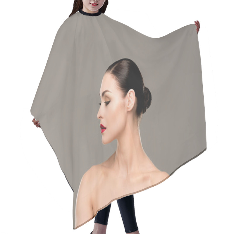 Personality  Sensual Naked Woman  Hair Cutting Cape