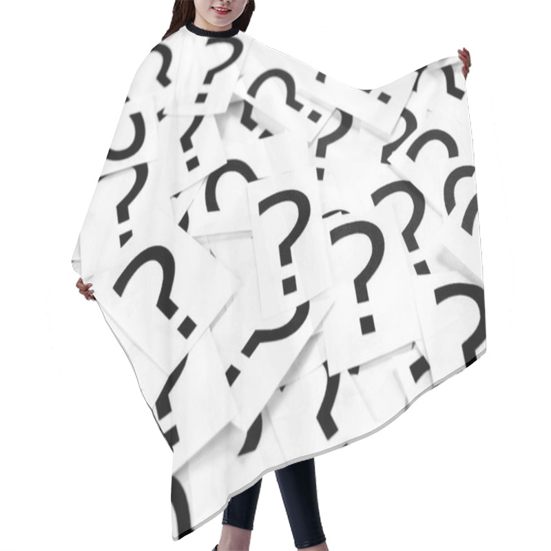 Personality  Question Mark Bacgkround Hair Cutting Cape