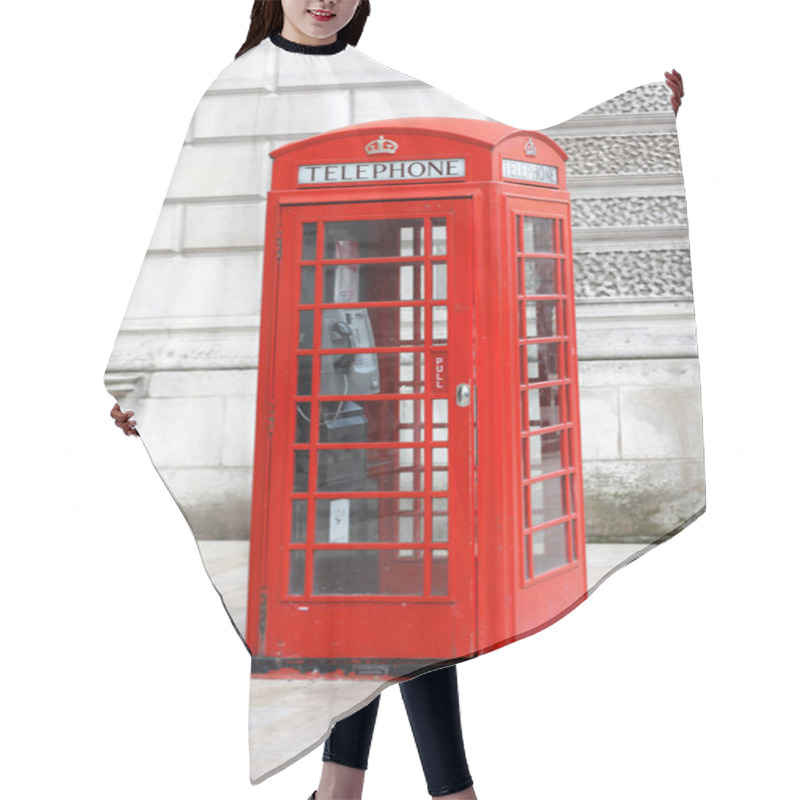 Personality  British Telephone Box Hair Cutting Cape