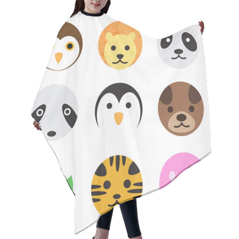 Personality  Animal Vector Icons  Hair Cutting Cape