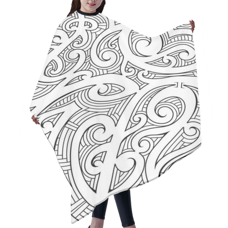 Personality  Maori Style Ornament Hair Cutting Cape