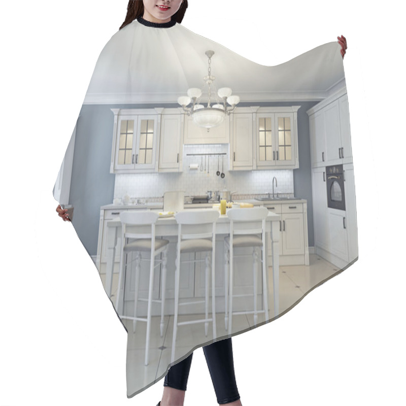 Personality  Bright Art Deco Kitchen Design Hair Cutting Cape