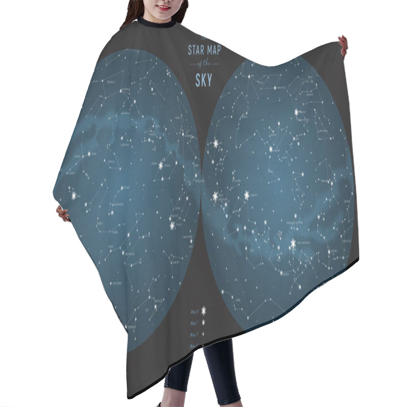 Personality  Star Constellations Around The Poles Hair Cutting Cape