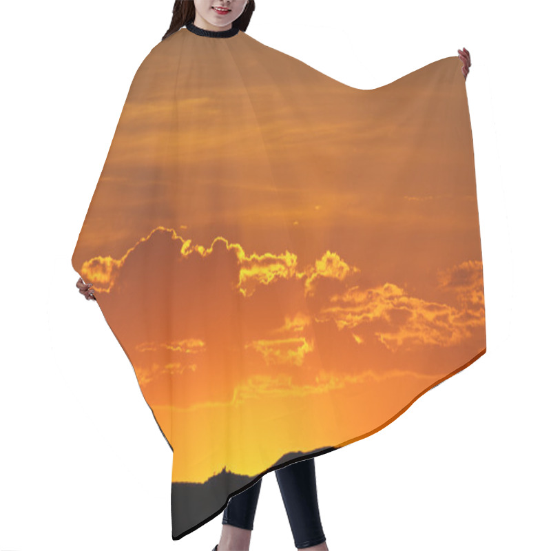 Personality  Desert Sunset Hair Cutting Cape