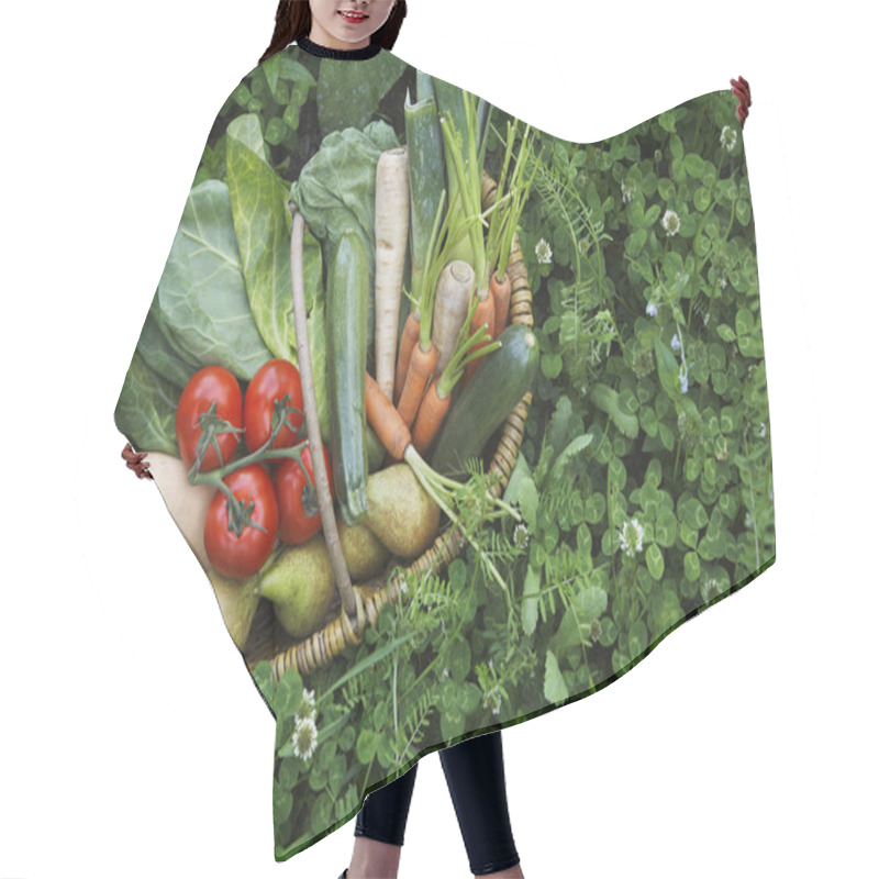 Personality  Fruits And Vegetables In  Basket Hair Cutting Cape