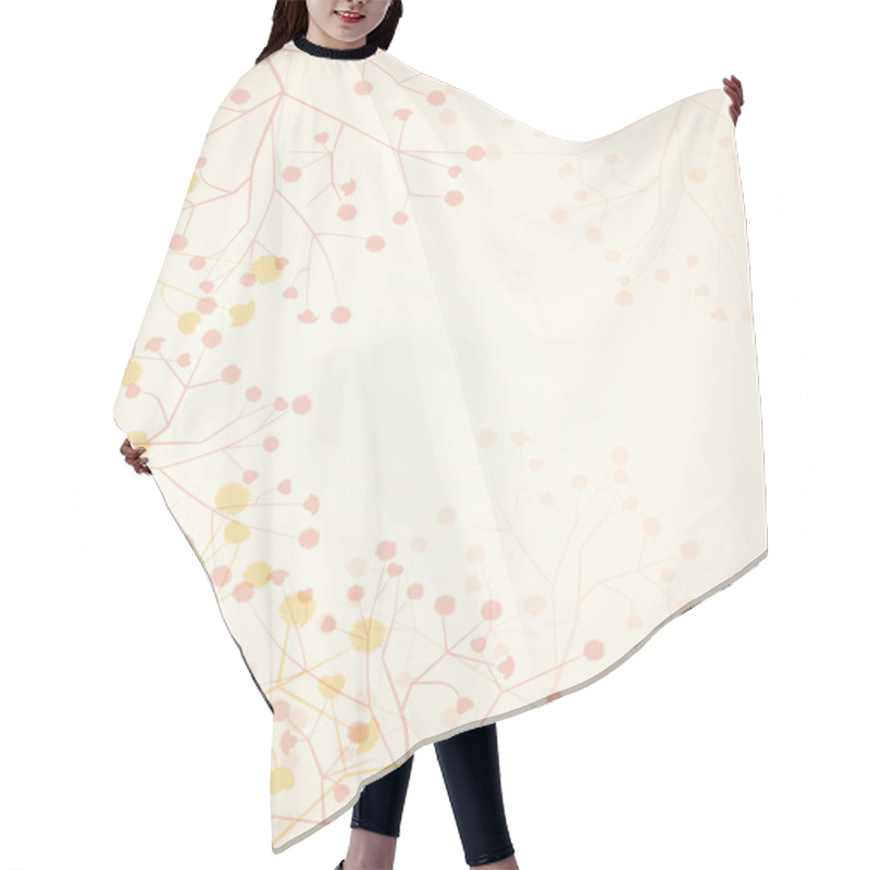 Personality  Floral Background Hair Cutting Cape