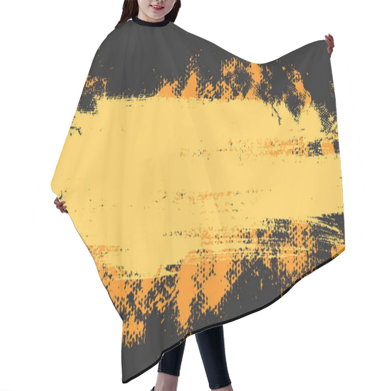 Personality  Grunge Yellow And Orange Sports Background. Grungy Texture Background, Banner Design Hair Cutting Cape