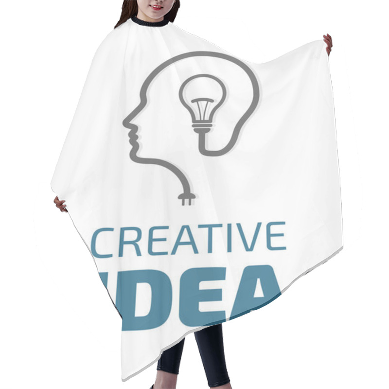 Personality  Logo - Creative Idea Hair Cutting Cape