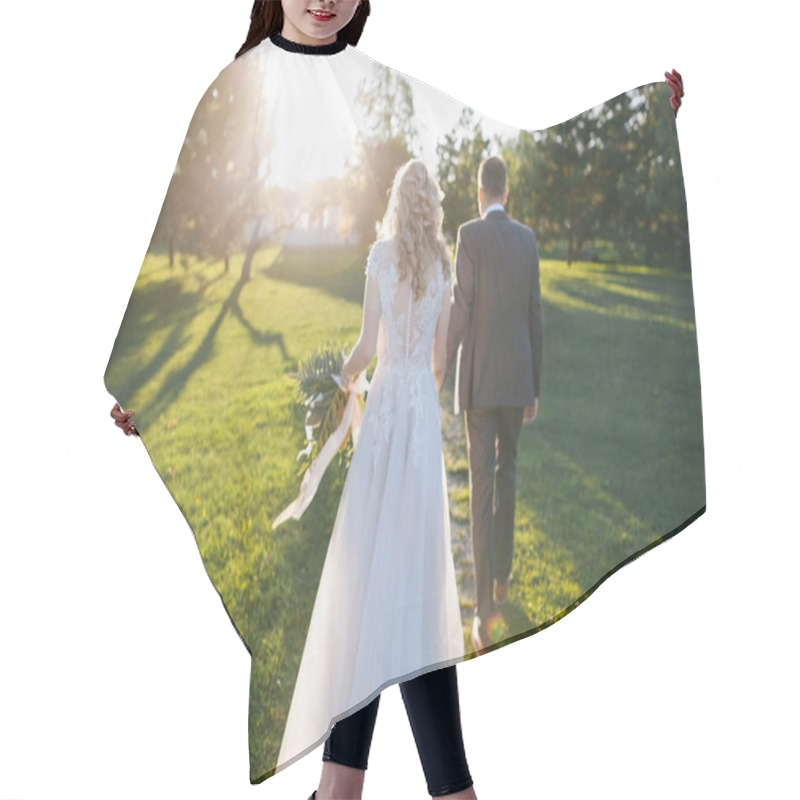 Personality  Wedding Couple Hair Cutting Cape