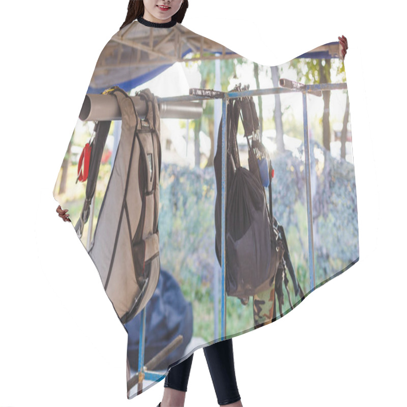 Personality  Sport Parachutes, Packed Before Jumping, Parachute Equipment. Hair Cutting Cape