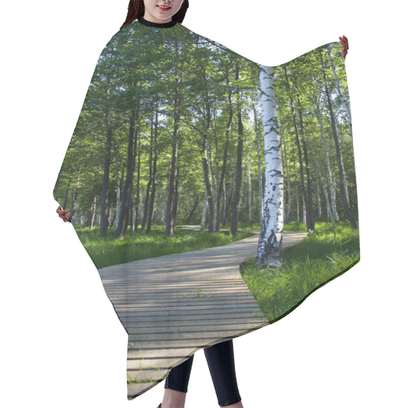 Personality  Wooden Nature Trail Hair Cutting Cape