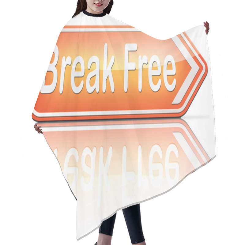 Personality  Break Free From Prison Pressure Hair Cutting Cape