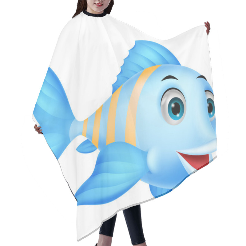 Personality  Cute Fish Cartoon Hair Cutting Cape