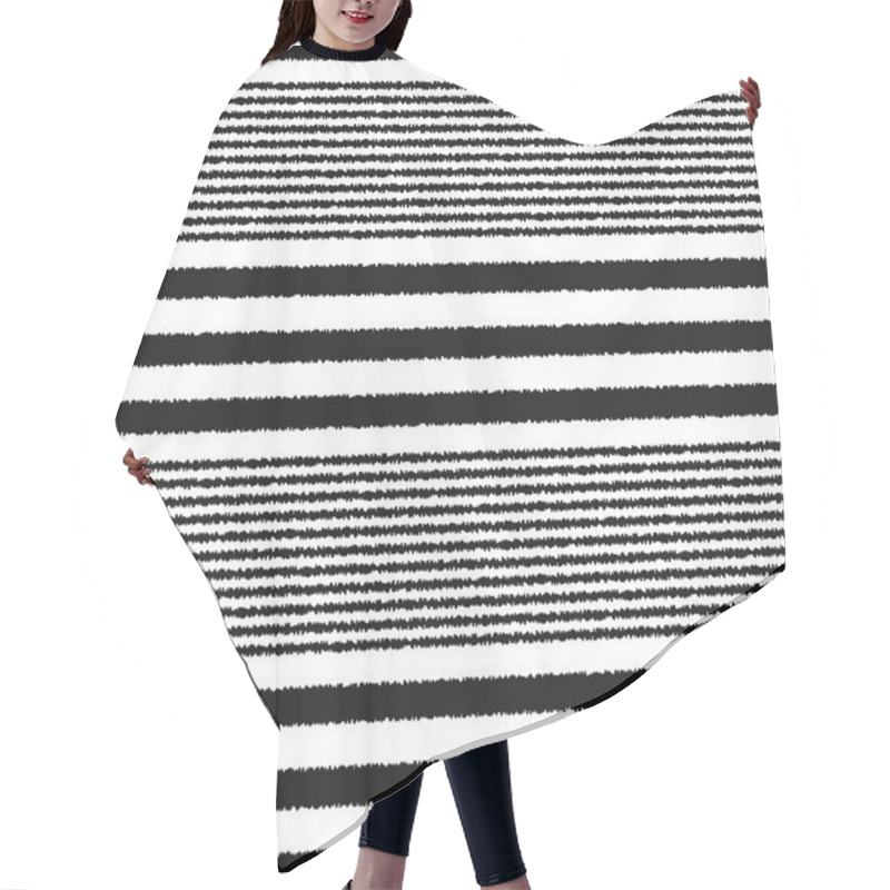 Personality  Striped Textured Pattern Hair Cutting Cape