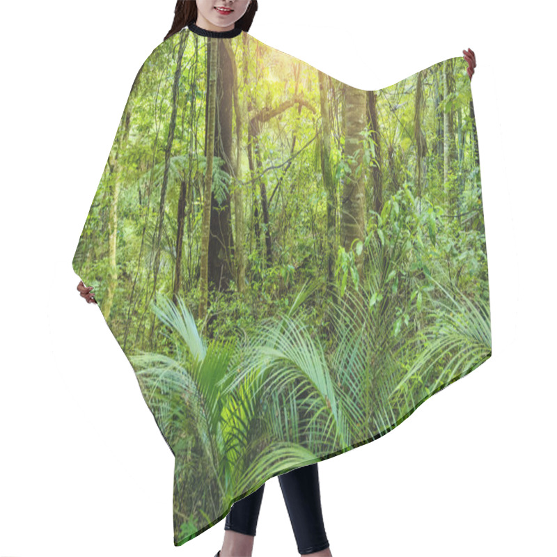 Personality  Lush Green Tropical Jungle Hair Cutting Cape