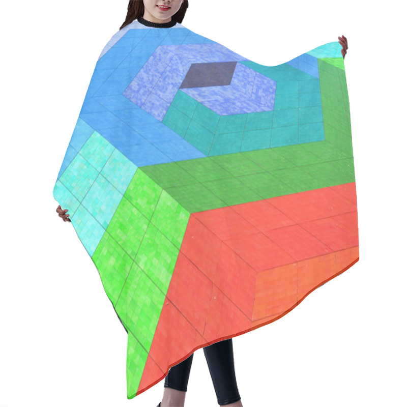 Personality  Mosaic Hair Cutting Cape