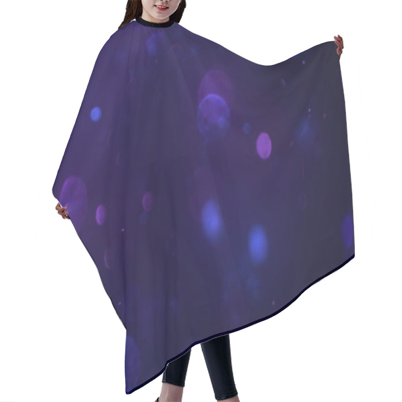 Personality  Bokeh Lights Digital Background With Copy Space Hair Cutting Cape