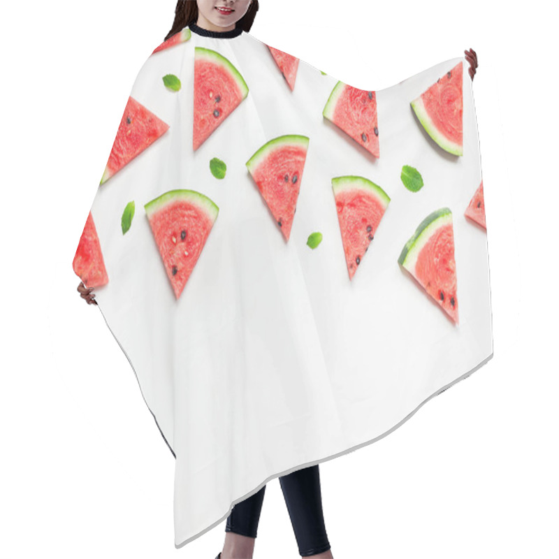 Personality  Fresh Watermelon Slices Pattern Hair Cutting Cape