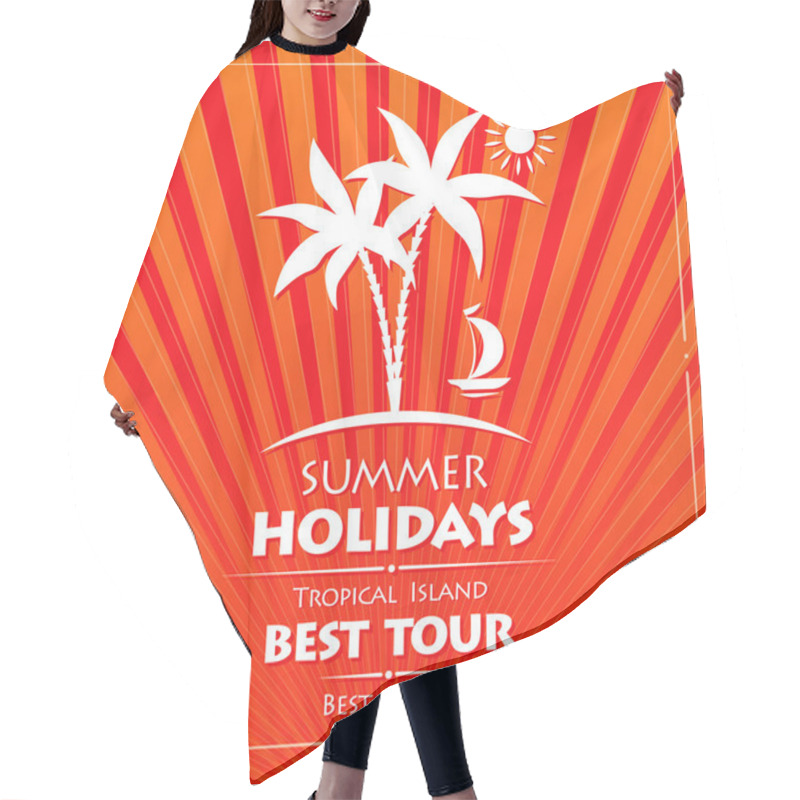 Personality  Travel Agency Logo Hair Cutting Cape