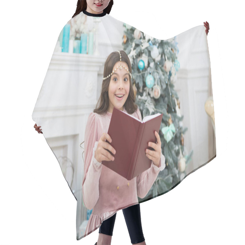 Personality  What Do You Fantasy For New Year. Happy Girl Hold Fantasy Book At Xmas Tree. Christmas Child Read Fantasy Story. Kids Fantasy And Imagination. Fairy Tale Hair Cutting Cape