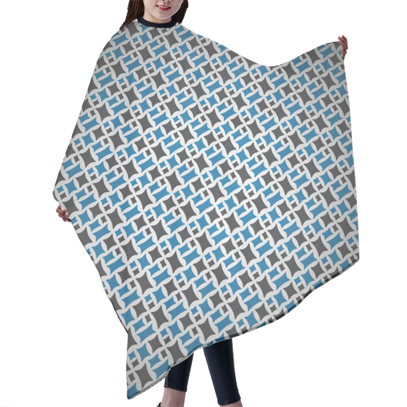 Personality  Blue Rectangle Background With Stars Hair Cutting Cape