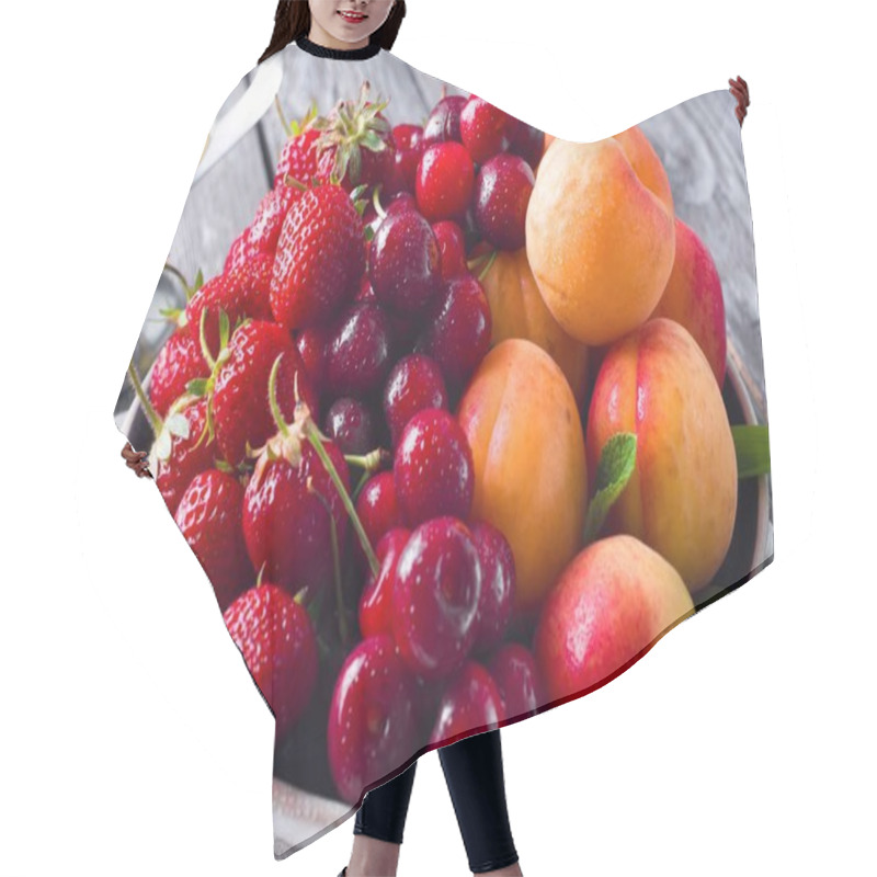 Personality  Fresh Fruits And Berries  Hair Cutting Cape