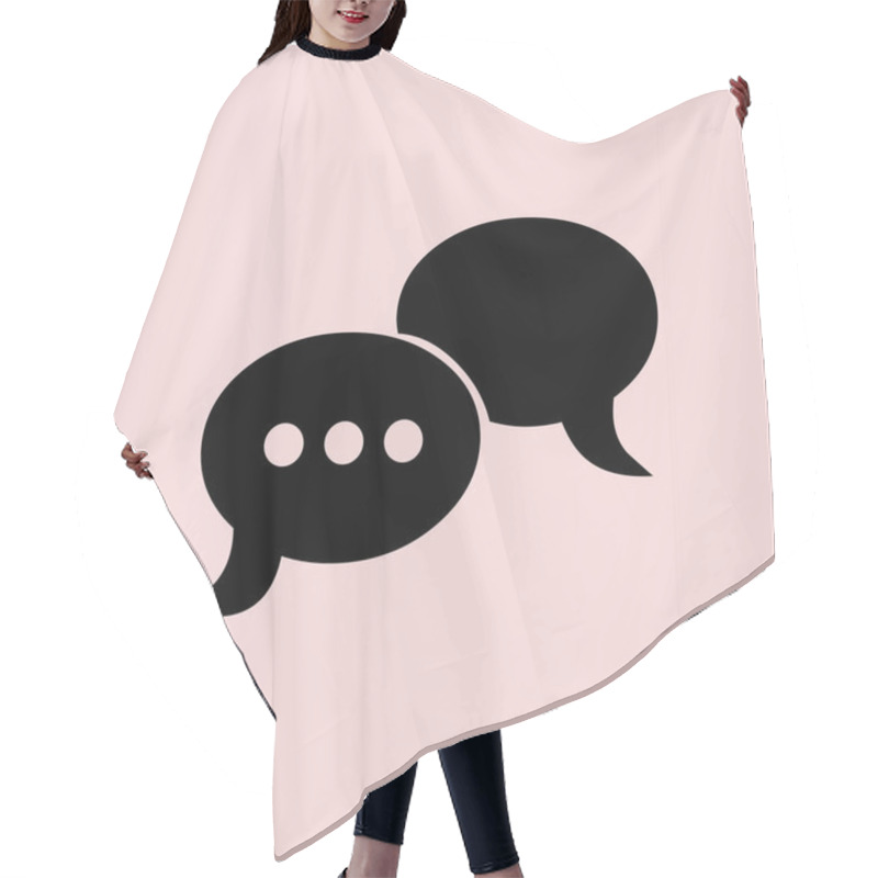 Personality  Speech Bubbles Icon  Hair Cutting Cape