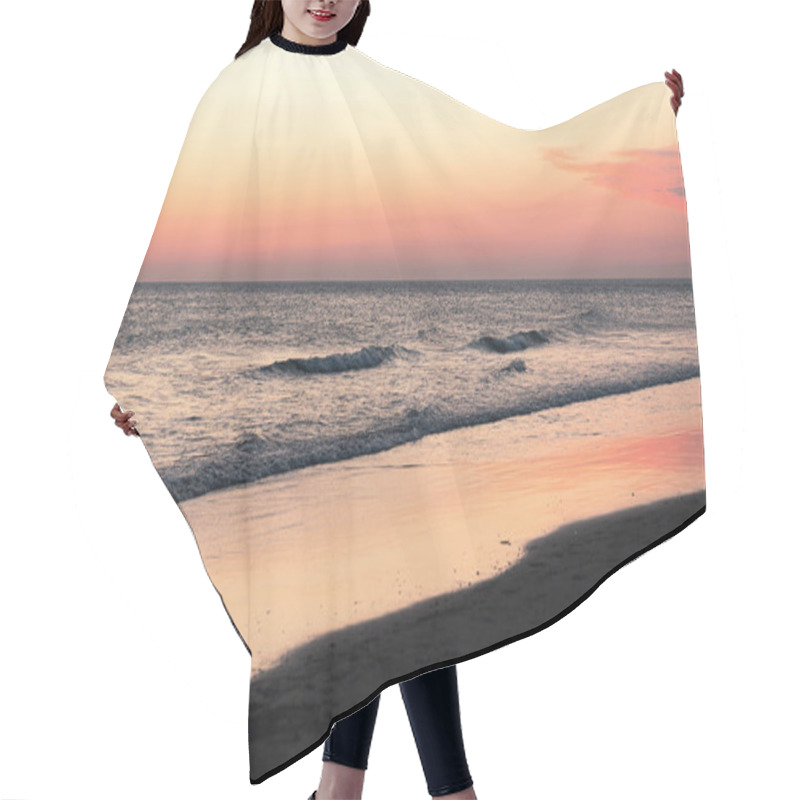 Personality  Stock Photo Of Amazing Sunset View Of Mediterranean Sea In Spain Hair Cutting Cape