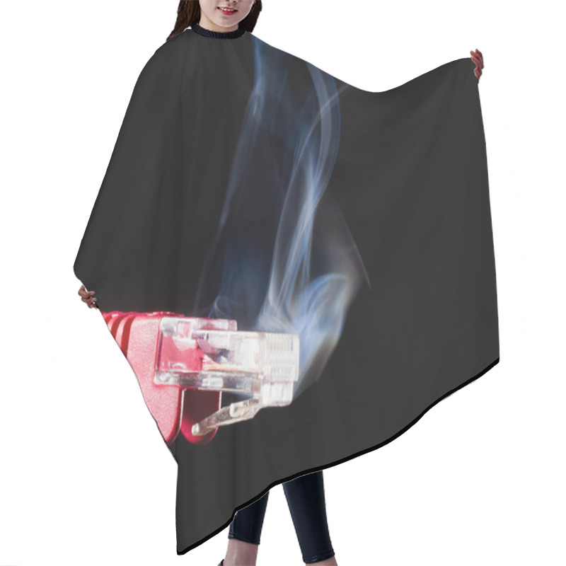 Personality  Fast Computer Connection Hair Cutting Cape