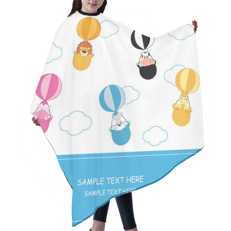 Personality  Balloon Flying Animals Hair Cutting Cape