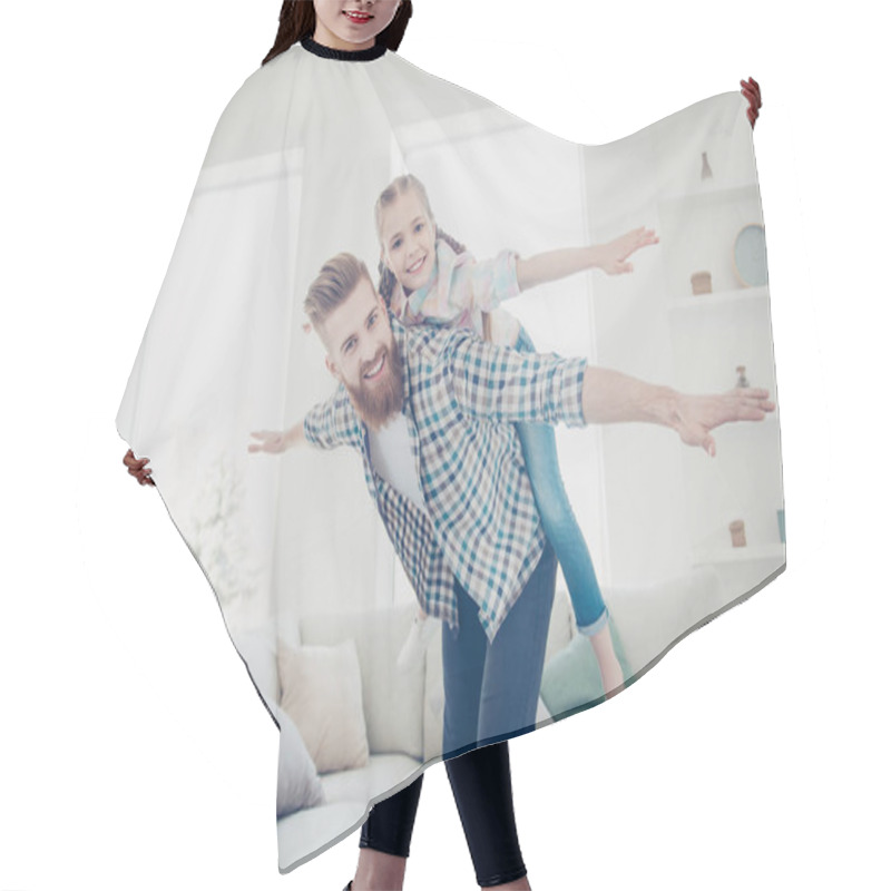 Personality  Cheerful Positive Creative Joyful Trendy Family With One Parent  Hair Cutting Cape