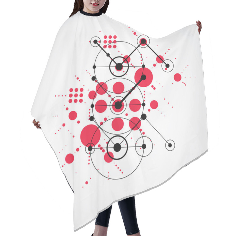 Personality  Bauhaus Retro Wallpaper Hair Cutting Cape