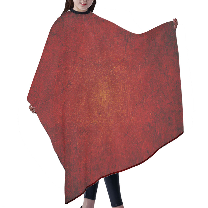 Personality  Red Dark Wall Background Hair Cutting Cape