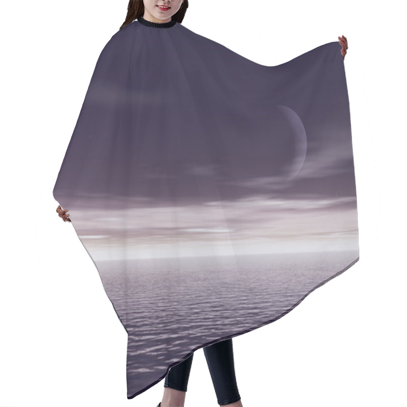 Personality  Ocean Night 3d Hair Cutting Cape